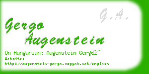 gergo augenstein business card